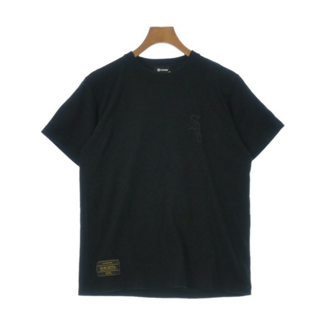 Subciety(サブサエティ)のSUBCIETY サブサエティー Tシャツ・カットソー M 黒 【古着】【中古】 メンズのトップス(Tシャツ/カットソー(半袖/袖なし))の商品写真