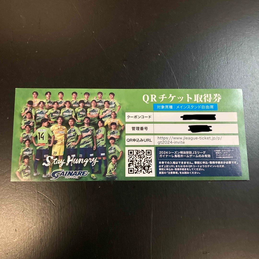 ガイナーレ　ホームゲームチケット　 チケットのスポーツ(サッカー)の商品写真