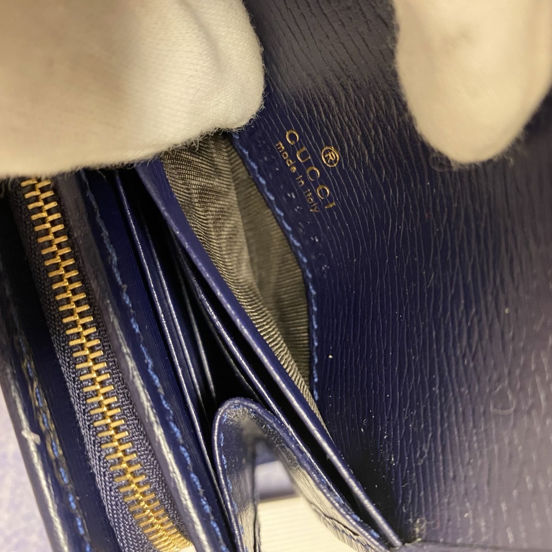 Gucci(グッチ)の稀少人気GUCCIポルカドット二つ折り財布未使用 付属品完備 メンズのファッション小物(折り財布)の商品写真