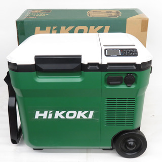 ハイコーキ(ハイコーキ)のHiKOKI ハイコーキ 14.4V/18V/マルチボルトバッテリ対応 コードレス冷温庫 18L アグレッシブグリーン ACアダプタ付 UL18DC(NM) 中古美品(その他)
