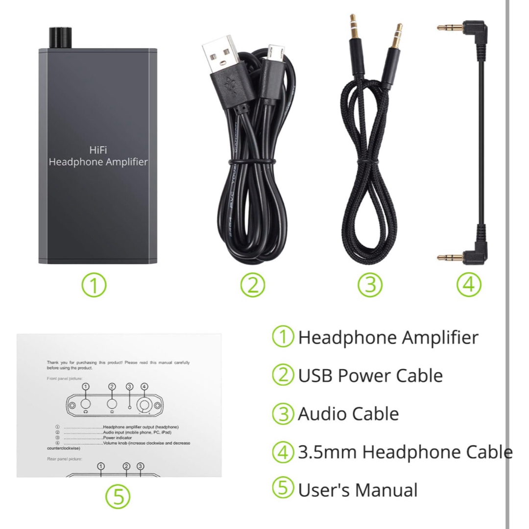 ポータブルヘッドホンアンプ スマホ/家電/カメラのオーディオ機器(アンプ)の商品写真