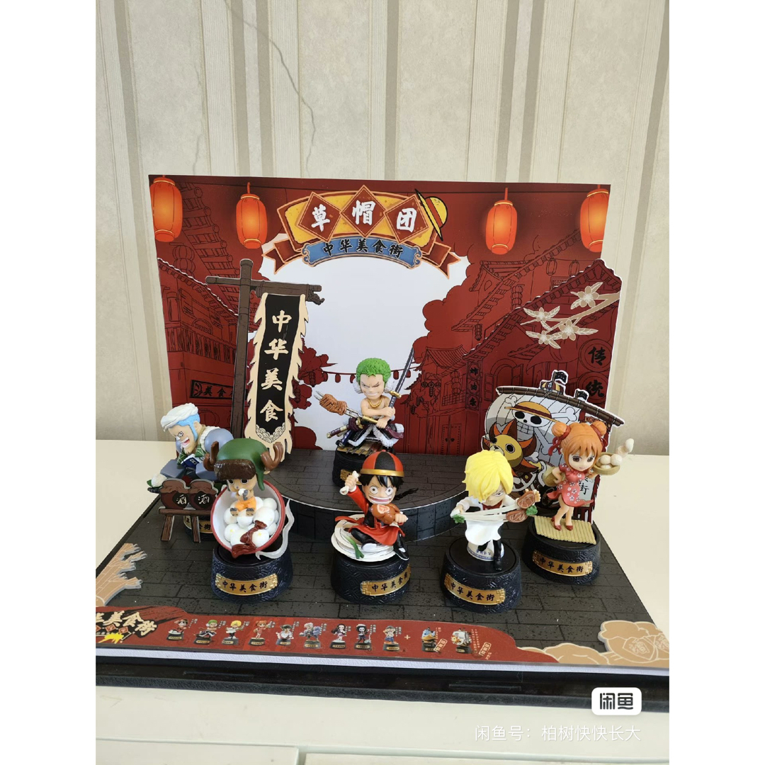 POP MART ライセンスワンピースonepiece 中華美食街8体 POP MART ライセンスワンピースonepiece 中華美食街8体