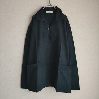 ネストローブ(nest Robe)の黒 CONFECT フランネルワークスモックシャツ(シャツ)