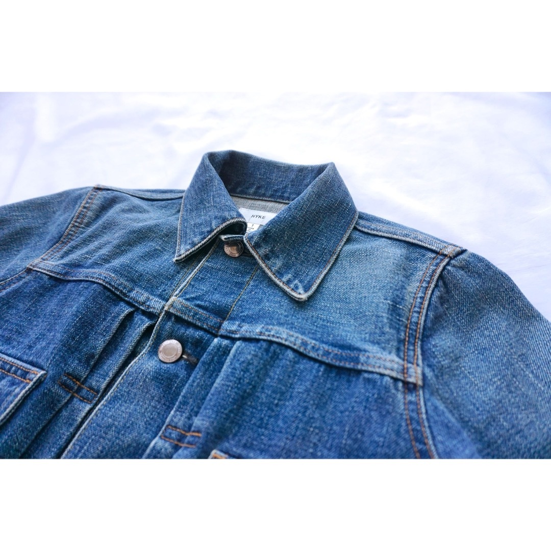 HYKE(ハイク)のHYKE ハイク DENIM JACET TYPE2 デニムブルゾン レディースのジャケット/アウター(Gジャン/デニムジャケット)の商品写真