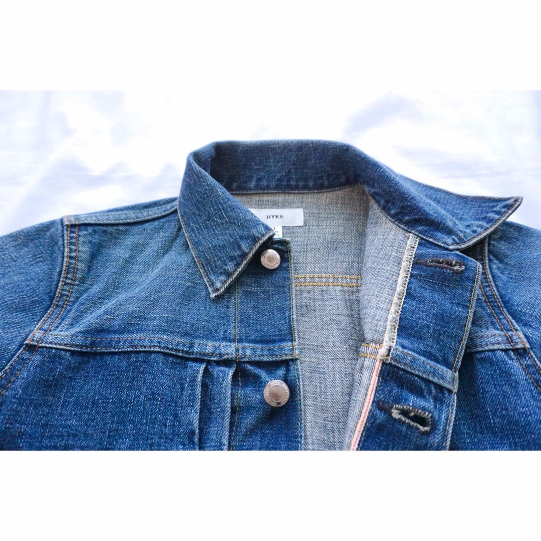 HYKE(ハイク)のHYKE ハイク DENIM JACET TYPE2 デニムブルゾン レディースのジャケット/アウター(Gジャン/デニムジャケット)の商品写真