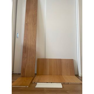 MUJI (無印良品) - 美品　無印良品　MUJI   スタッキングシェルフ　追加5段　おまけ1枚　オーク