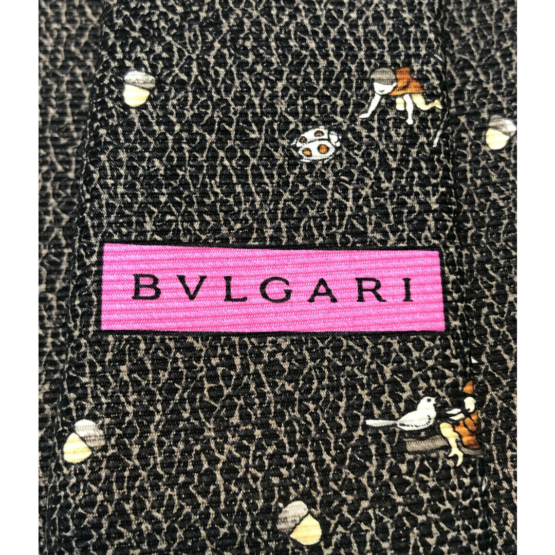 BVLGARI(ブルガリ)の美品 ブルガリ Bvlgari ネクタイ シルク100％ 森の妖精 メンズ メンズのファッション小物(ネクタイ)の商品写真