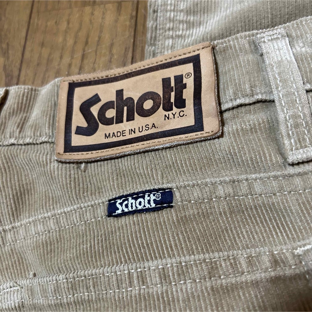 schott(ショット)のW75-股下77cm！ USA製schott ショット古着コーデュロイジーンズ メンズのパンツ(デニム/ジーンズ)の商品写真