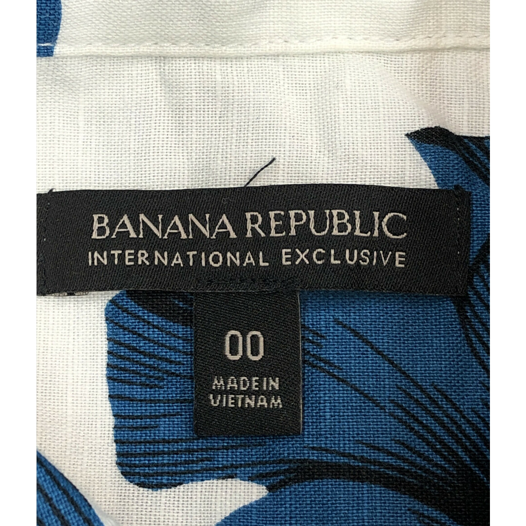 Banana Republic(バナナリパブリック)のバナナリパブリック 七分丈シャツワンピース 花柄 レディース 00 レディースのトップス(ベスト/ジレ)の商品写真