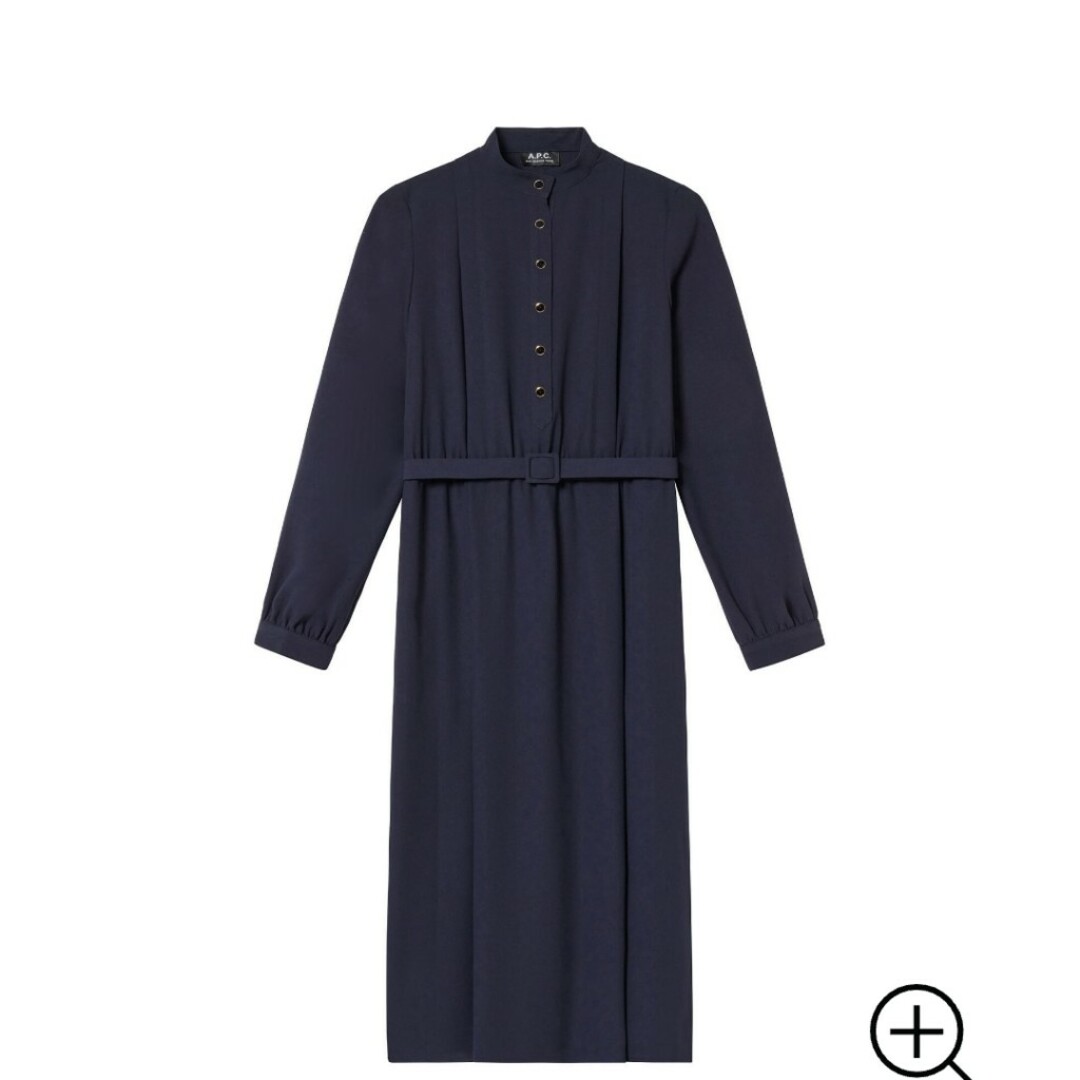 A.P.C(アーペーセー)のA.P.C.  ワンピース　　ネイビー　Mサイズ レディースのワンピース(その他)の商品写真