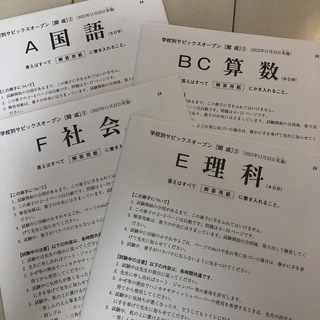 学校別サピックスオープン　開成② 2023年11月23日実施　問題・解答(語学/参考書)