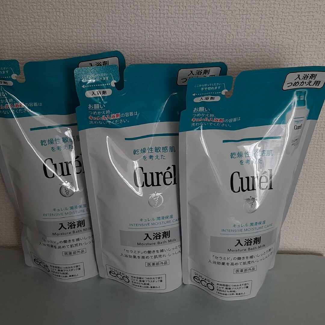 Curel(キュレル)のキュレル　入浴剤　つめかえ用　360ml×3袋　花王 コスメ/美容のボディケア(入浴剤/バスソルト)の商品写真