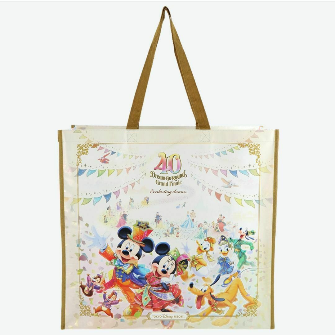 Disney(ディズニー)のディズニー ショッピングバッグ 40周年 グランドフィナーレ エンタメ/ホビーのおもちゃ/ぬいぐるみ(キャラクターグッズ)の商品写真