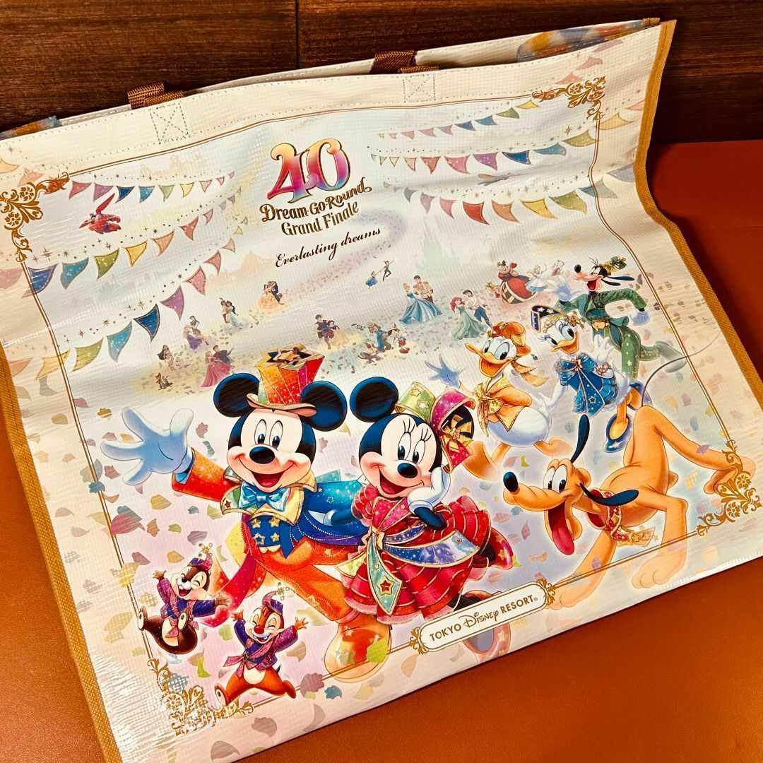 Disney(ディズニー)のディズニー ショッピングバッグ 40周年 グランドフィナーレ エンタメ/ホビーのおもちゃ/ぬいぐるみ(キャラクターグッズ)の商品写真