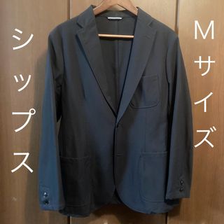 SHIPS - Mサイズ ships ネイビー ジャケット ウール カジュアル シップス