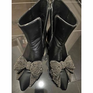 JEFFREY CAMPBELL - JeffreyCampbellビッグリボンショートブーツ