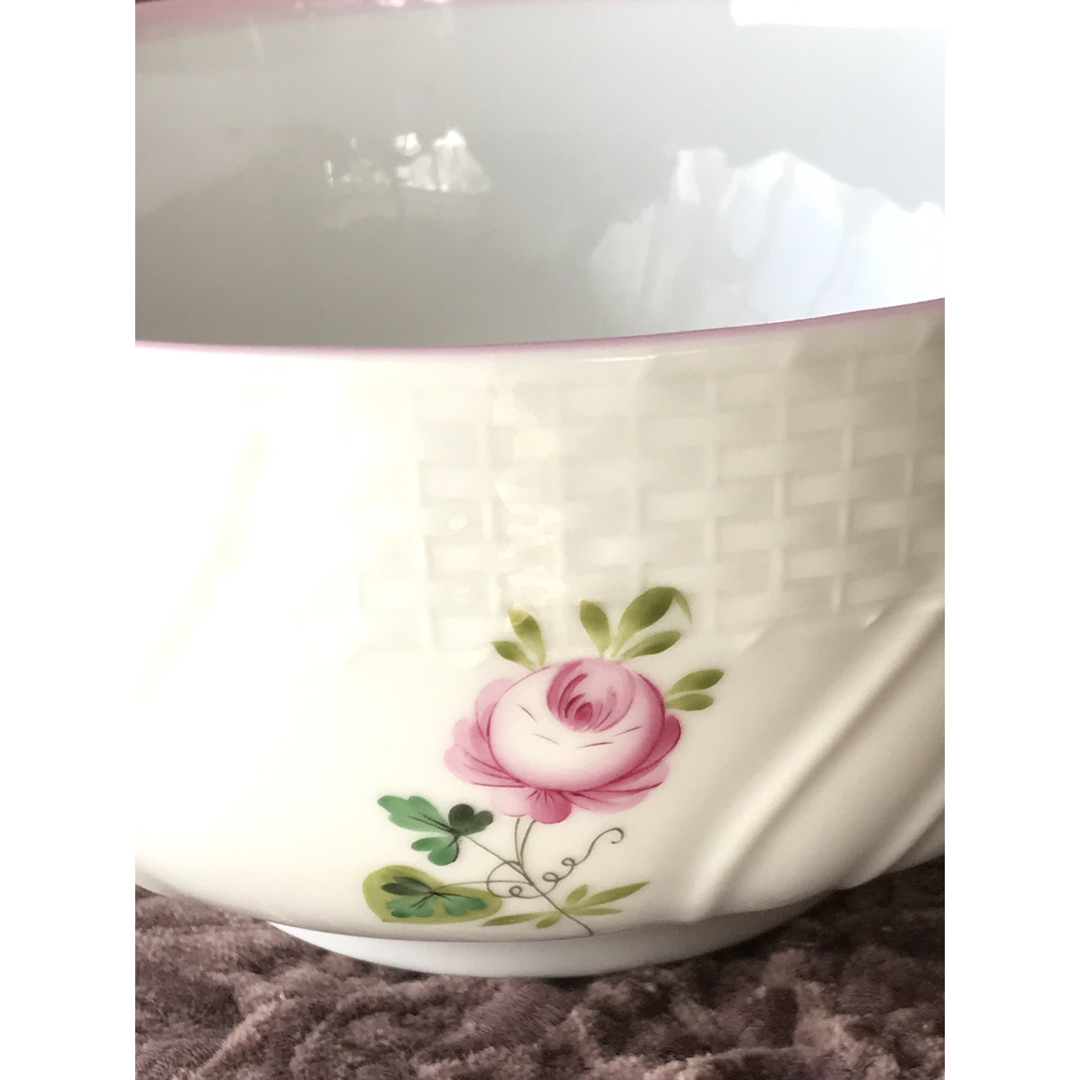 Herend ヘレンド ウィーンの薔薇 ピンク 17㎝ ボウル 器 大き目 希少 Herend ヘレンド ウィーンの薔薇 ピンク 17㎝ ボウル 器 大き目 希少