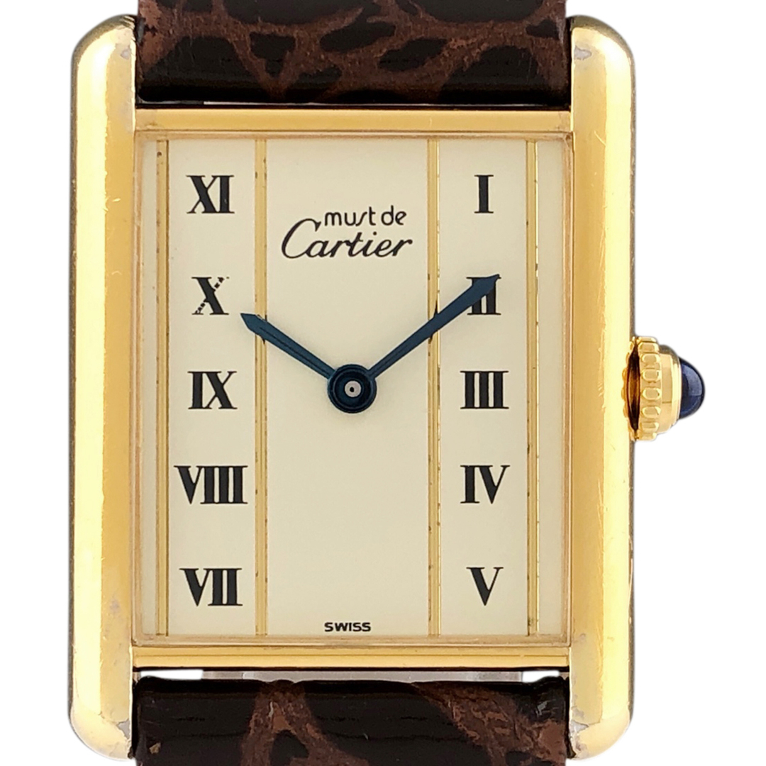 Cartier(カルティエ)のカルティエ マストタンク LM ヴェルメイユ 590005 クォーツ レディース 【中古】 レディースのファッション小物(腕時計)の商品写真