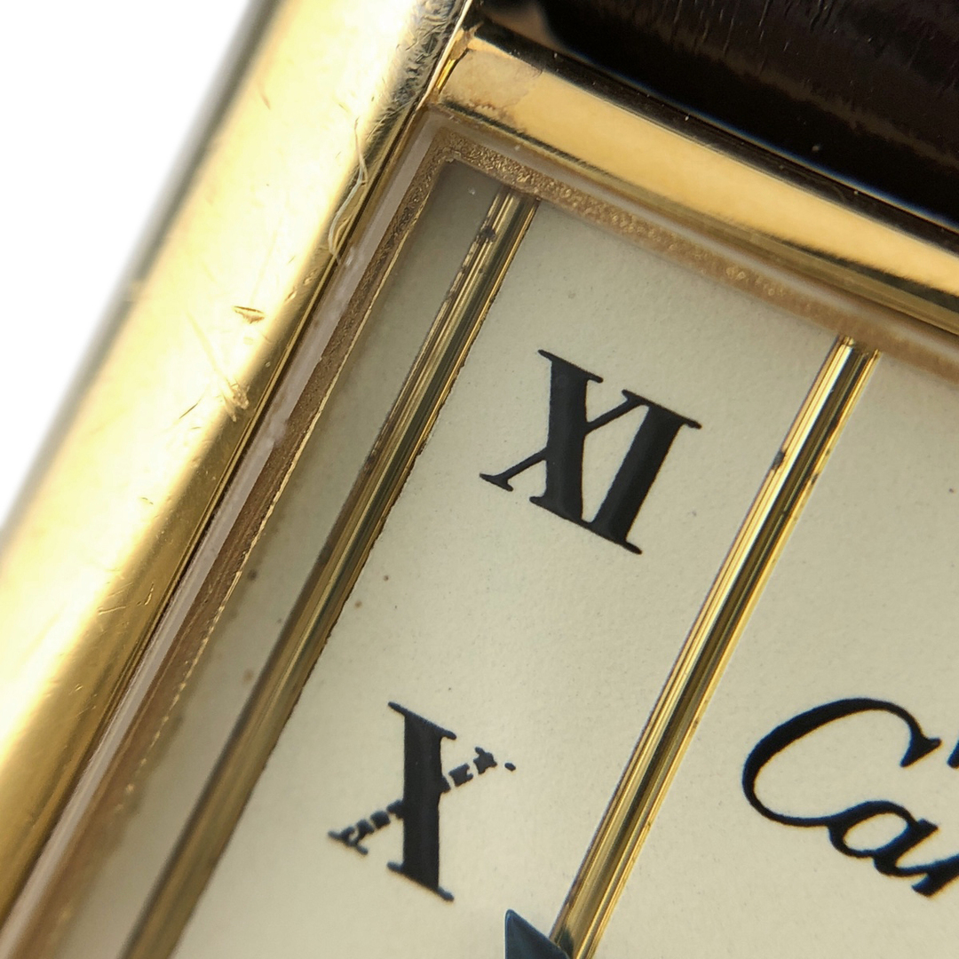Cartier(カルティエ)のカルティエ マストタンク LM ヴェルメイユ 590005 クォーツ レディース 【中古】 レディースのファッション小物(腕時計)の商品写真