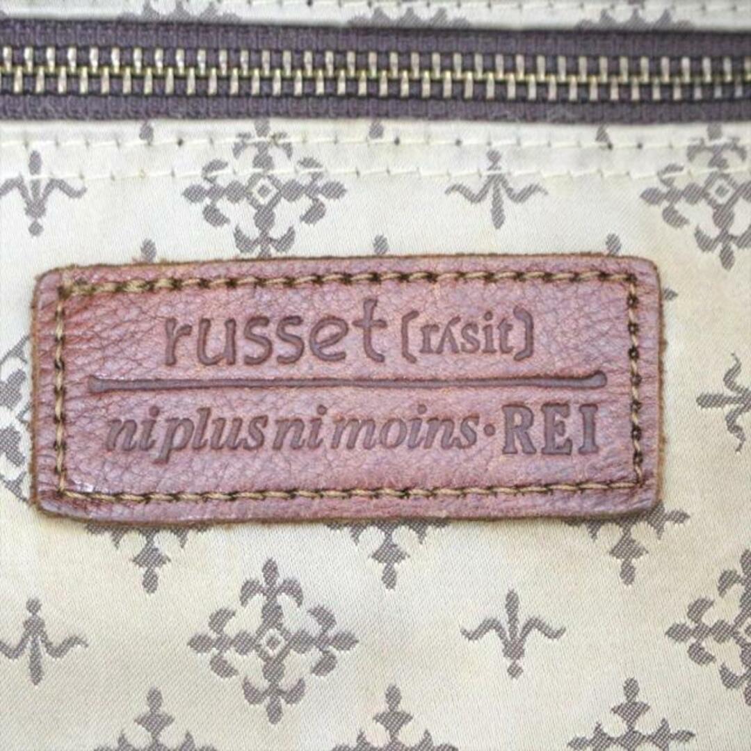 Russet(ラシット)のrusset(ラシット) ショルダーバッグ - ベージュ×ダークブラウン ナイロン×レザー レディースのバッグ(ショルダーバッグ)の商品写真