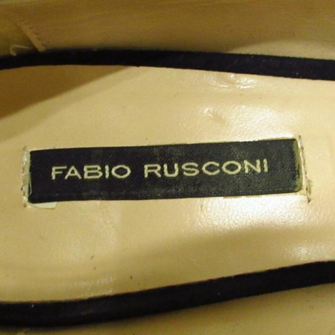 FABIO RUSCONI(ファビオルスコーニ)のFABIO RUSCONI(ファビオルスコーニ) パンプス 38 レディース - 黒×マルチ 豹柄/アウトソール張替済 スエード レディースの靴/シューズ(ハイヒール/パンプス)の商品写真