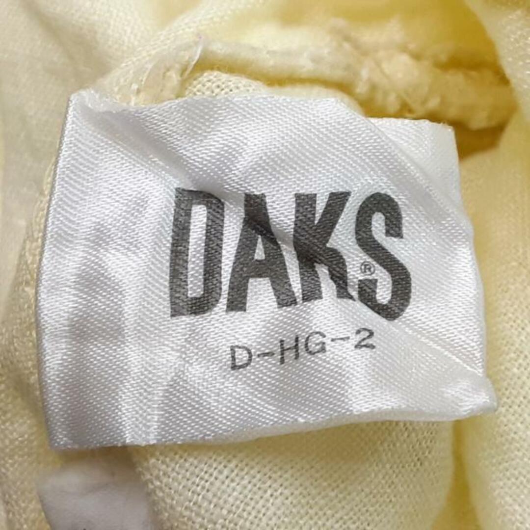 DAKS(ダックス)のDAKS(ダックス) 長袖カットソー サイズM レディース美品  - ライトイエロー クルーネック レディースのトップス(カットソー(長袖/七分))の商品写真