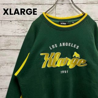 エクストララージ(XLARGE)の【入手困難】エクストララージ　リブライン　刺繍ビッグロゴ　スウェット(スウェット)