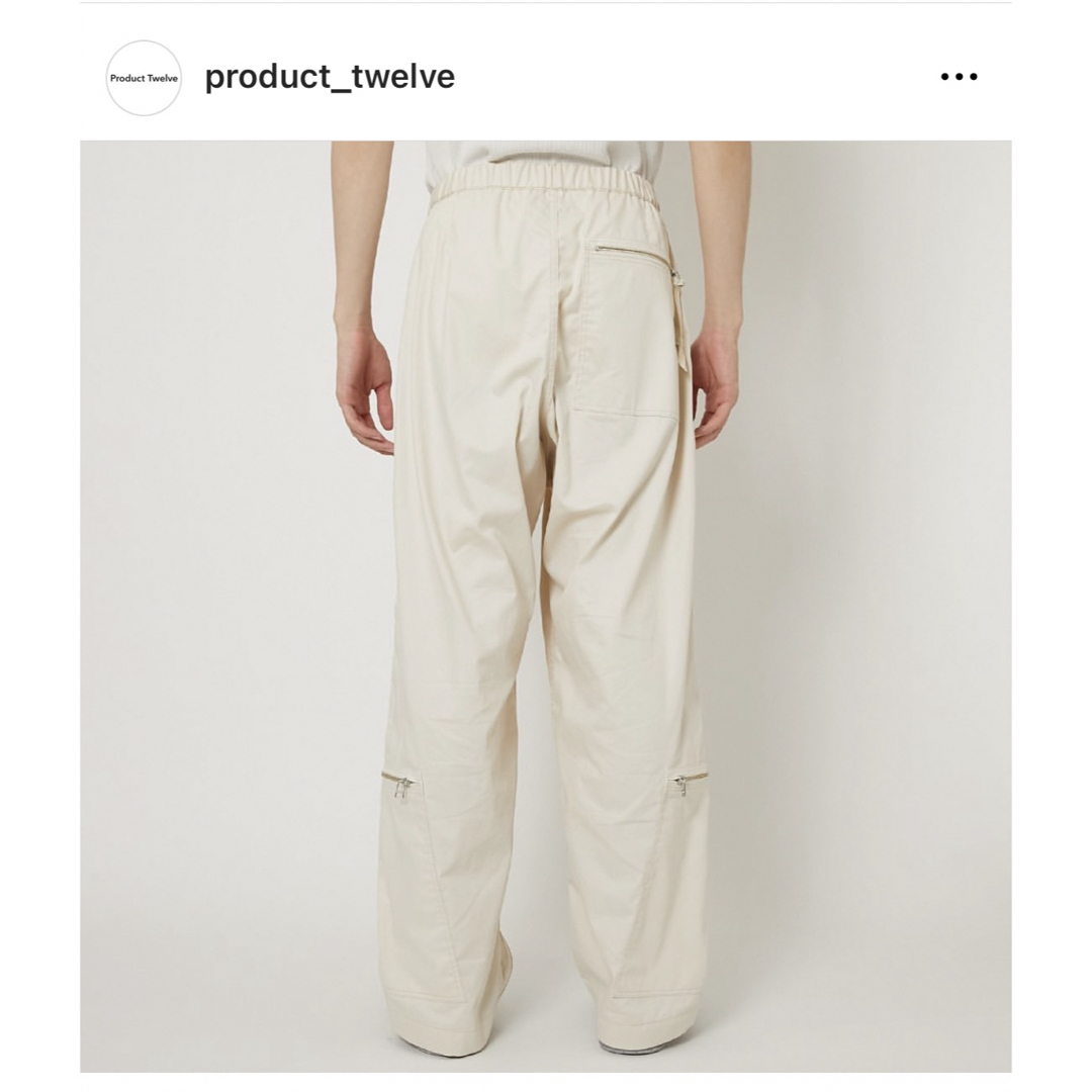 COMOLI(コモリ)のProduct Twelve 新品　タグ付き　未使用 パンツ メンズのパンツ(ワークパンツ/カーゴパンツ)の商品写真