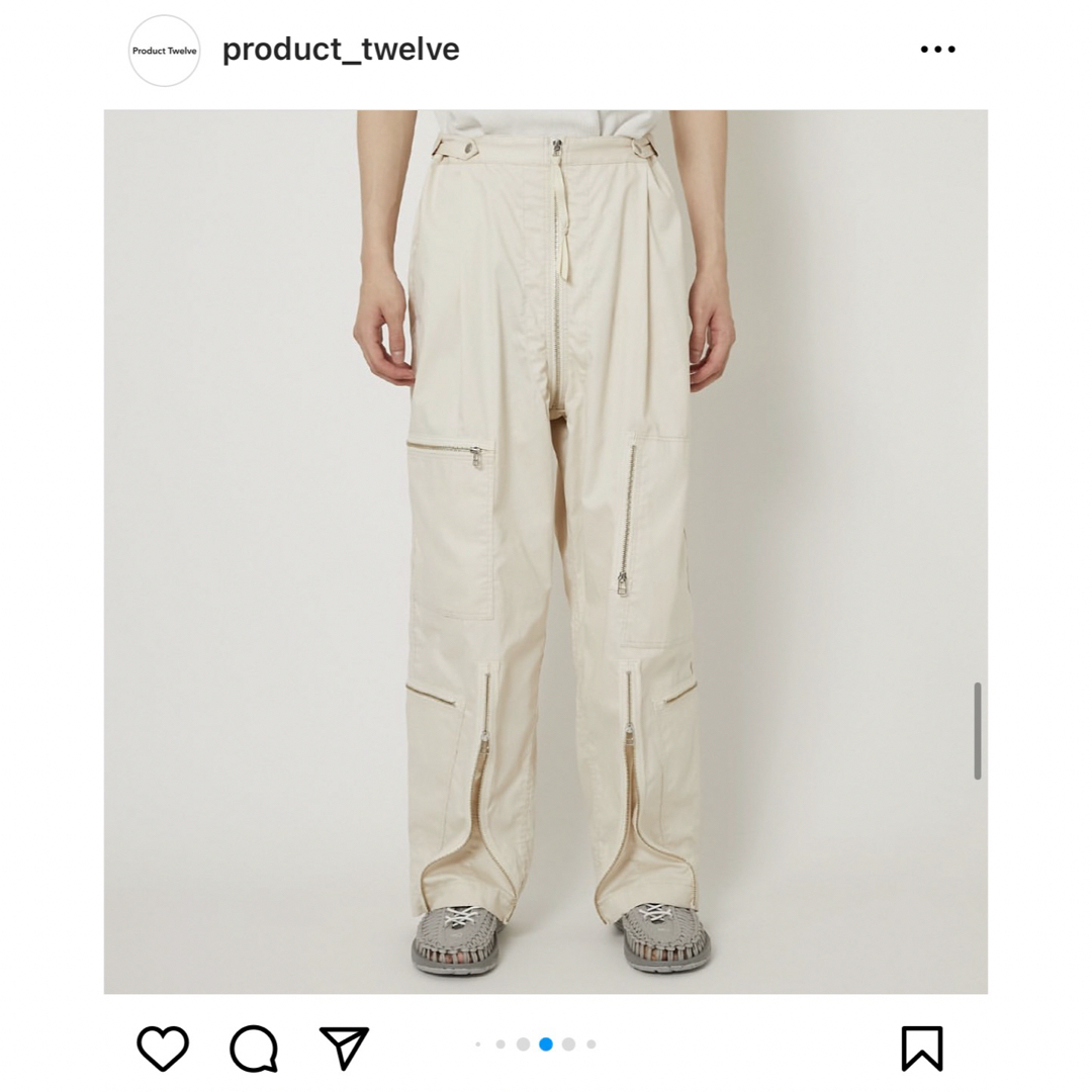 COMOLI(コモリ)のProduct Twelve 新品　タグ付き　未使用 パンツ メンズのパンツ(ワークパンツ/カーゴパンツ)の商品写真