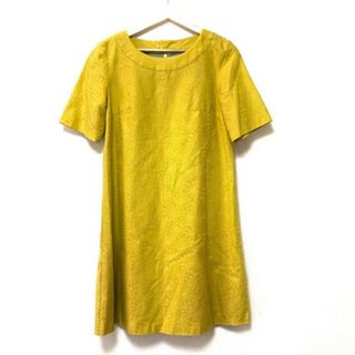 ホコモモラ(Jocomomola)のJOCOMOMOLA(ホコモモラ) ワンピース サイズ40 XL レディース - イエロー 半袖/ロング(その他)