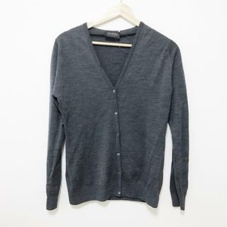 ジョンスメドレー(JOHN SMEDLEY)のJOHN SMEDLEY(ジョンスメドレー) カーディガン サイズL レディース - ダークグレー 長袖/ニット(カーディガン)