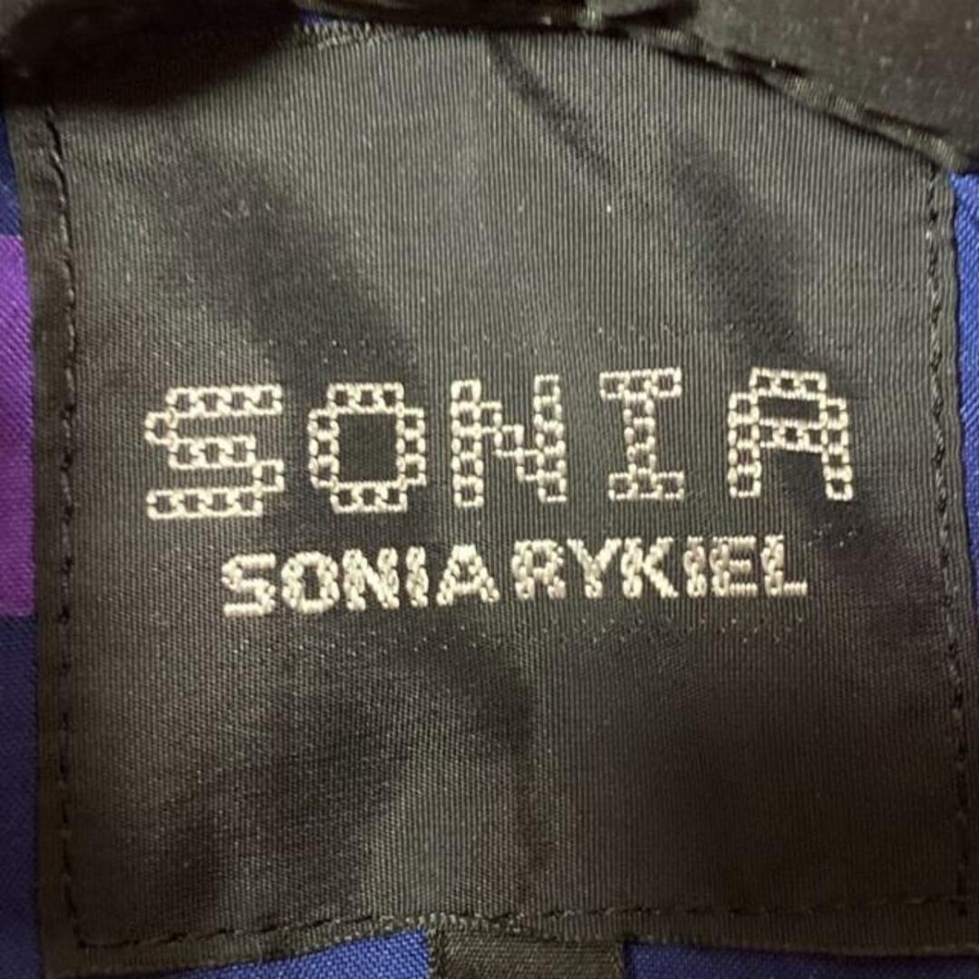 SONIA RYKIEL(ソニアリキエル)のSONIARYKIEL(ソニアリキエル) ダウンコート サイズ38 M レディース 黒×ピンク 冬物 レディースのジャケット/アウター(ダウンコート)の商品写真