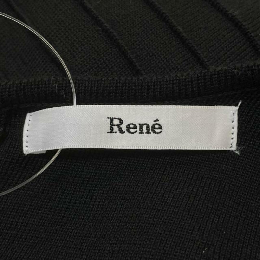 René(ルネ)のRene(ルネ) ワンピース サイズ36 S レディース - 黒 クルーネック/長袖/ロング/ニット レディースのワンピース(その他)の商品写真