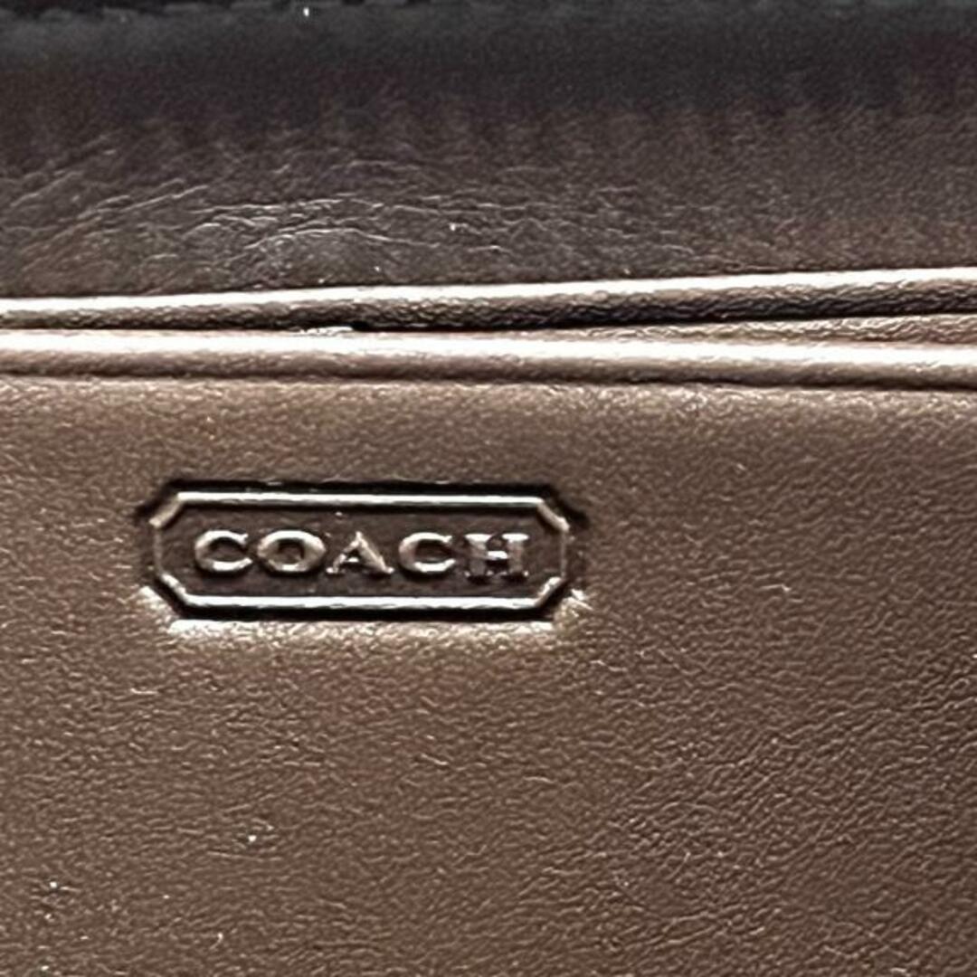 COACH(コーチ)のCOACH(コーチ) 長財布 - カーキ×ブラウン×マルチ パッチワーク/ラウンドファスナー ジャガード×レザー×スエード レディースのファッション小物(財布)の商品写真