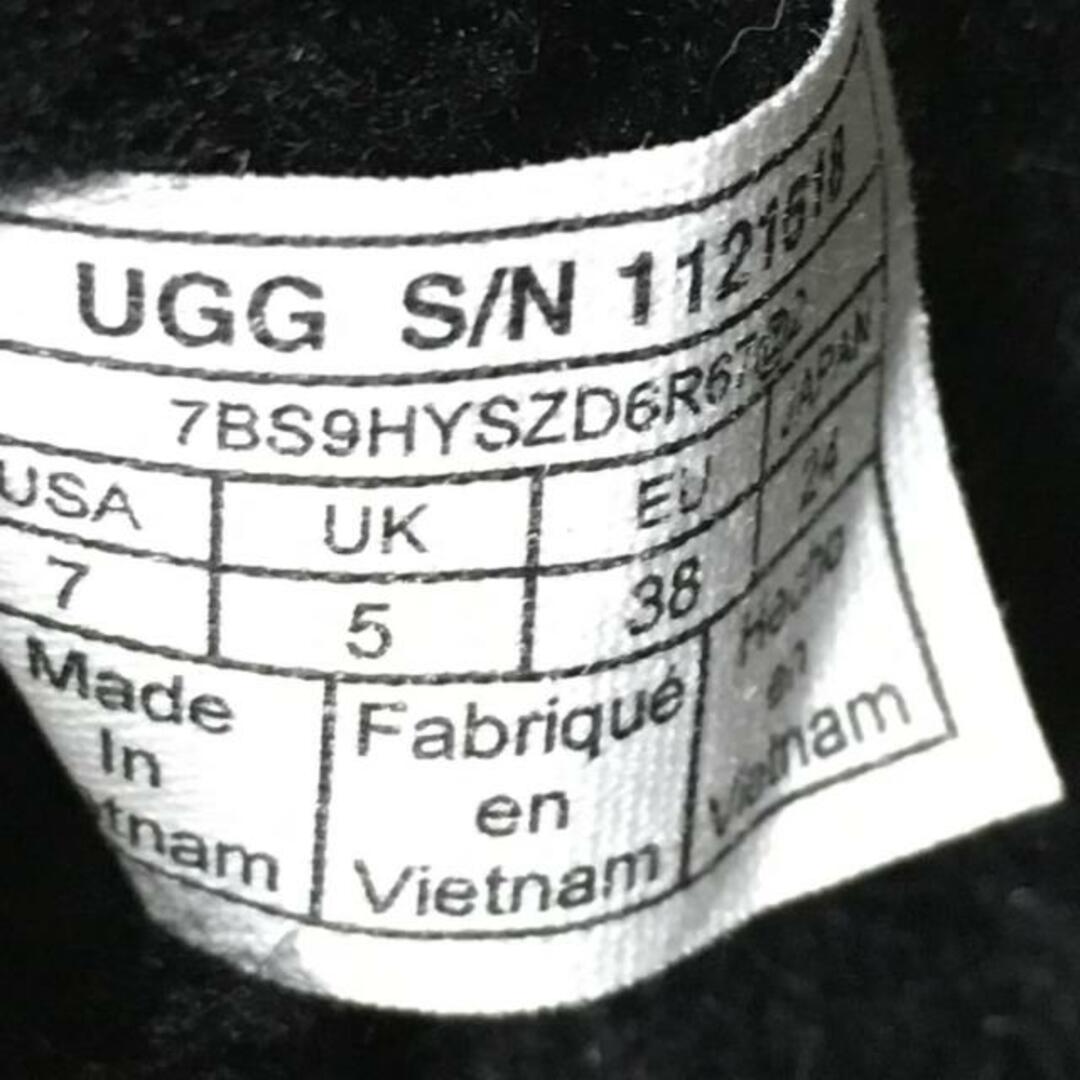 UGG(アグ)のUGG(アグ) ショートブーツ 24 レディース クラシック シュガー ウルトラ ミニ 1121618 黒 レザー レディースの靴/シューズ(ブーツ)の商品写真