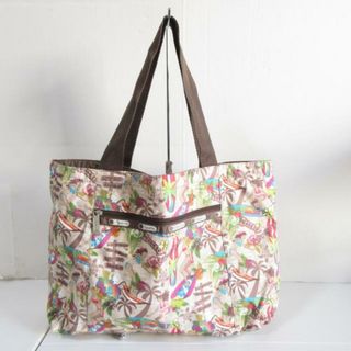 レスポートサック(LeSportsac)のLESPORTSAC(レスポートサック) トートバッグ - ベージュ×ダークブラウン×マルチ リバーシブル レスポナイロン(トートバッグ)