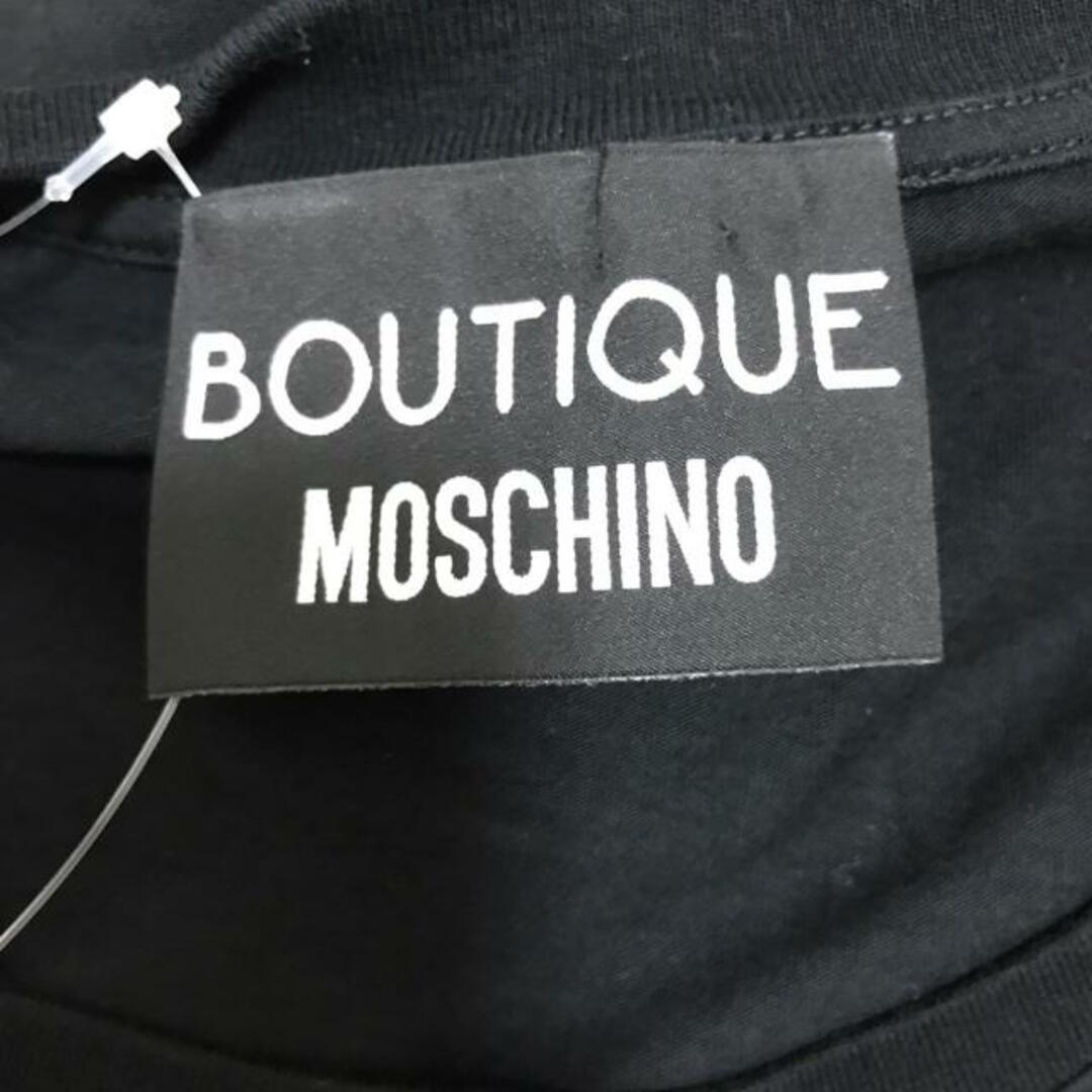 MOSCHINO(モスキーノ)のMOSCHINO(モスキーノ) 半袖Tシャツ レディース - 黒×白×グリーン クルーネック/BOUTIQUE/DON'T LEAF ME THIS WAY/ラメ レディースのトップス(Tシャツ(半袖/袖なし))の商品写真