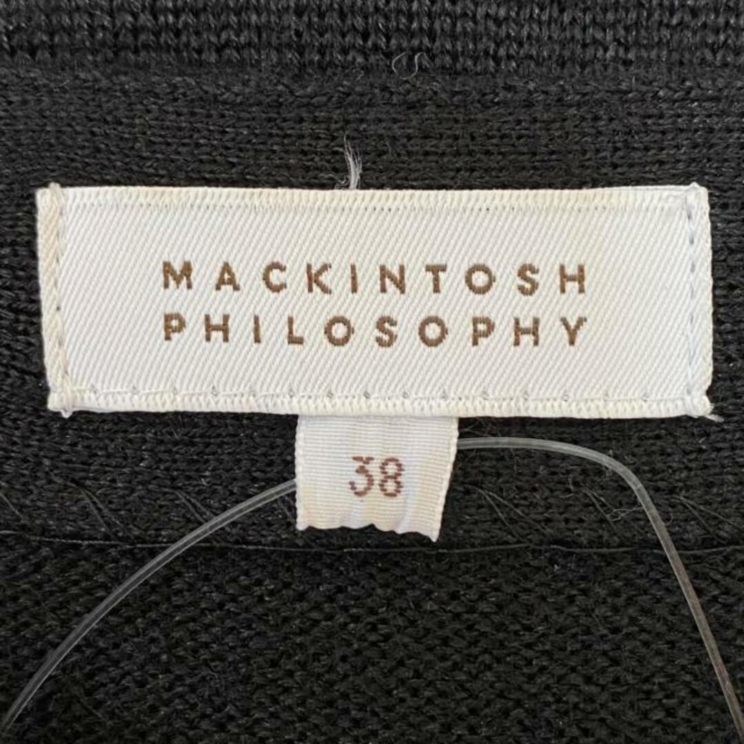 MACKINTOSH PHILOSOPHY(マッキントッシュフィロソフィー)のMACKINTOSH PHILOSOPHY(マッキントッシュフィロソフィー) ワンピース サイズ38 L レディース - 黒×レッド×ブラウン クルーネック/長袖/ひざ丈 レディースのワンピース(その他)の商品写真