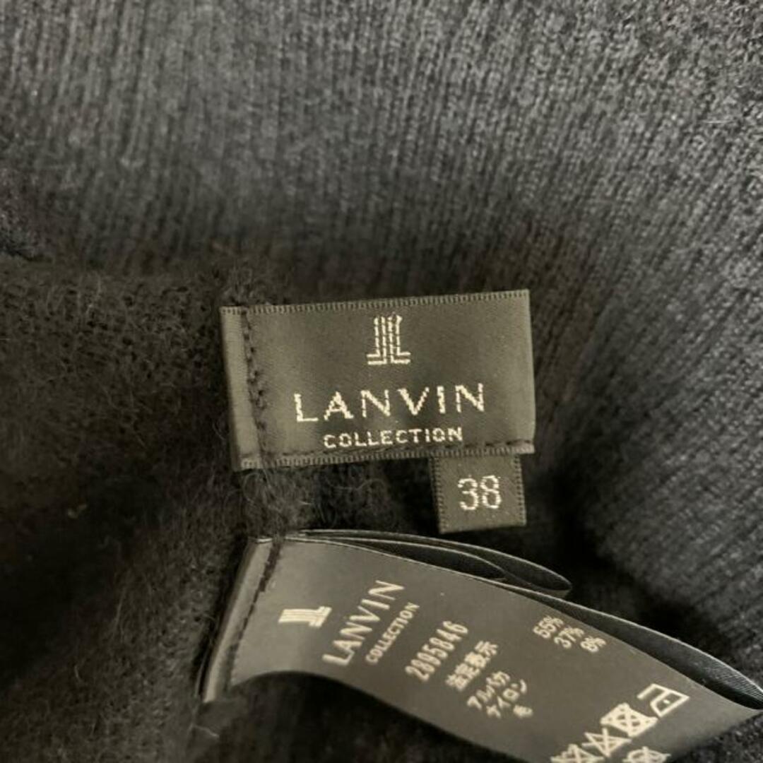 LANVIN COLLECTION(ランバンコレクション)のLANVIN COLLECTION(ランバンコレクション) 長袖セーター サイズ38 M レディース美品  - 黒 タートルネック アルパカ、ナイロン、毛 レディースのトップス(ニット/セーター)の商品写真