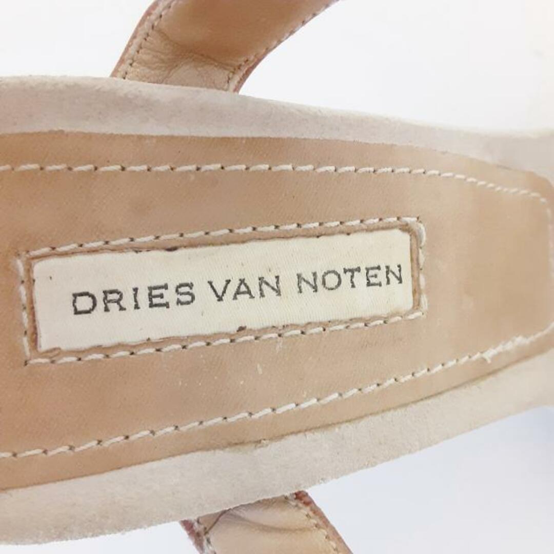 DRIES VAN NOTEN(ドリスヴァンノッテン)のDRIES VAN NOTEN(ドリスヴァンノッテン) サンダル レディース - ダークブラウン レザー レディースの靴/シューズ(サンダル)の商品写真