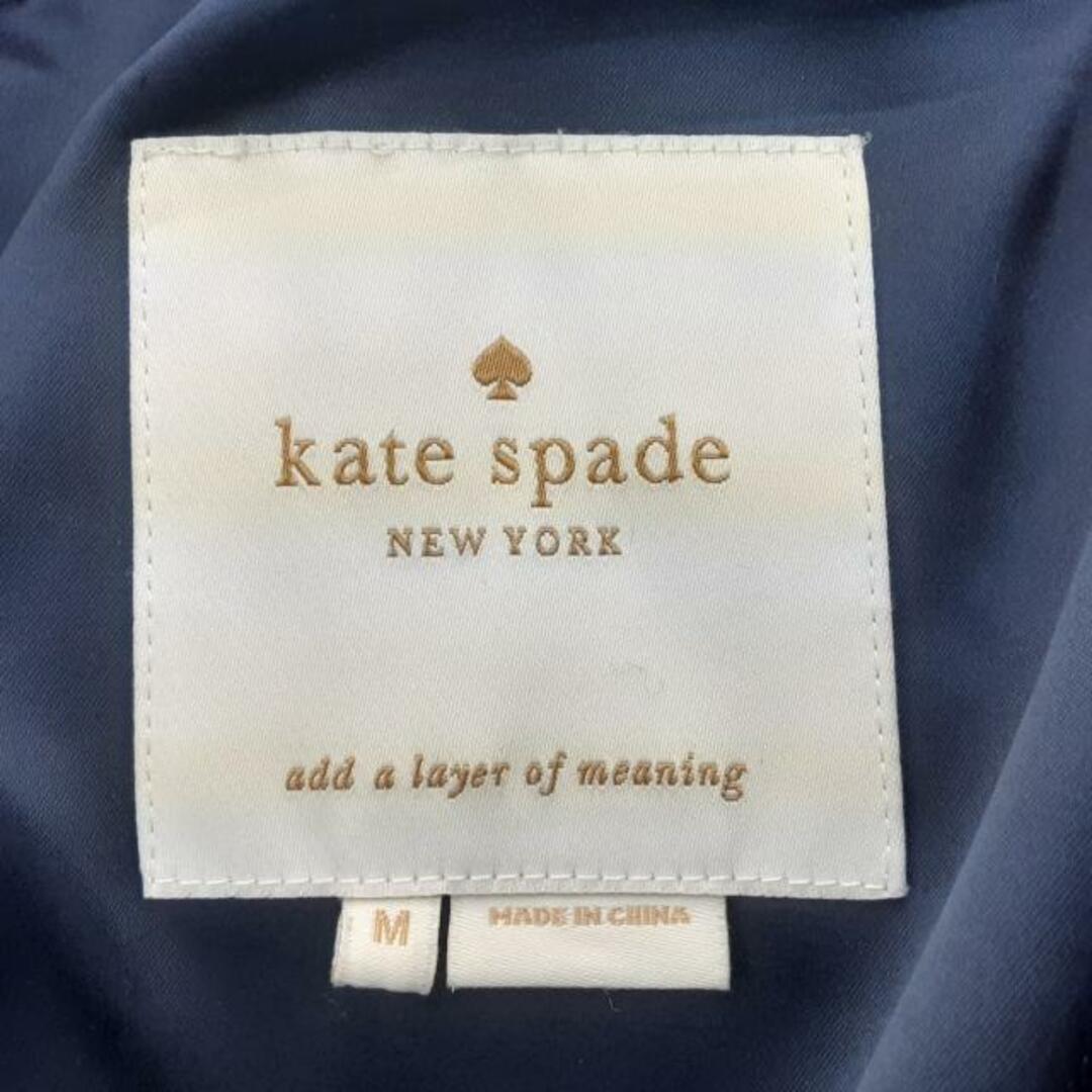 kate spade new york(ケイトスペードニューヨーク)のKate spade(ケイトスペード) ダウンコート サイズM レディース美品  - ダークネイビー 長袖/リボン/冬 レディースのジャケット/アウター(ダウンコート)の商品写真