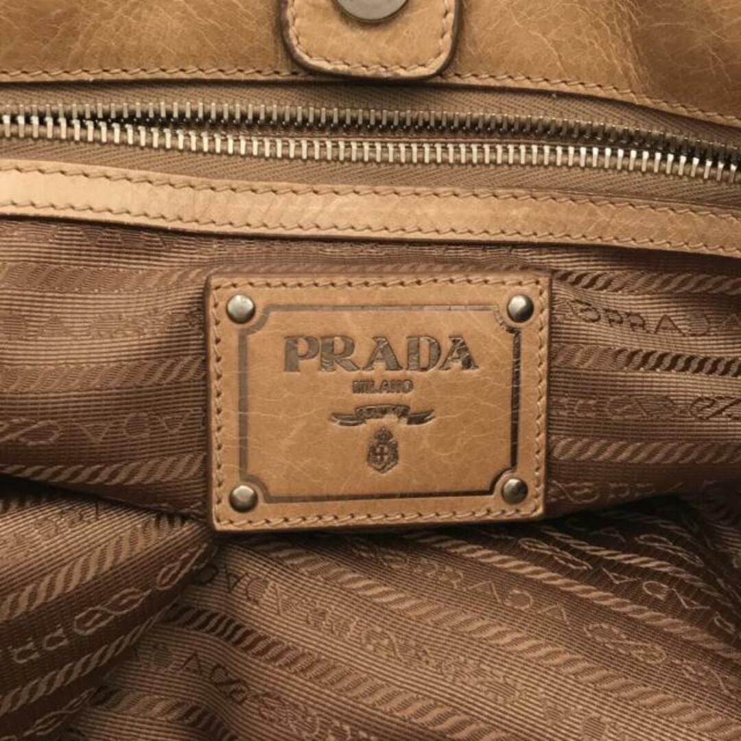 PRADA(プラダ)のPRADA(プラダ) トートバッグ - ベージュ 革タグ レザー レディースのバッグ(トートバッグ)の商品写真