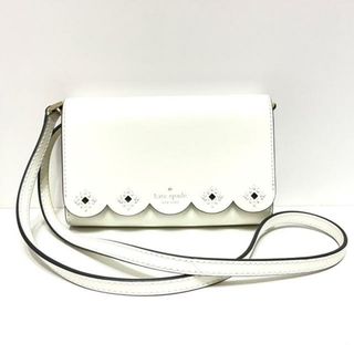 ケイトスペードニューヨーク(kate spade new york)のKate spade(ケイトスペード) 財布 - アイボリー ショルダーウォレット/カットワーク レザー(財布)