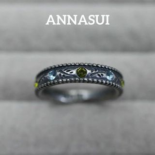 アナスイ(ANNA SUI)の【匿名配送】ANNA SUI アナスイ リング 指輪 11号 シルバー ストーン(リング(指輪))