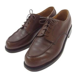 J.M WESTON ジェイエムウエストン ドレスシューズ フランス製 GOLF LEATHER ゴルフ レザーソール  モカシン ドレス シューズ ブラウン系 7.5D【中古】(ドレス/ビジネス)