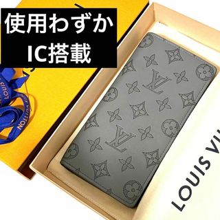 ルイヴィトン(LOUIS VUITTON)の✨使用少✨　ルイヴィトン　長財布　新型　ブラザ　モノグラム　シャドウ　aj15(長財布)