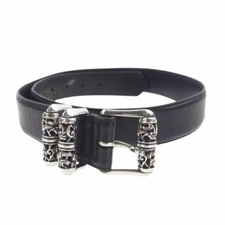 CHROME HEARTS クロムハーツ（原本無） ベルト CLT ROLLER 3PC ケルティックローラー & 1.5 STRAP レザーベルト ブラック系 シルバー系【中古】