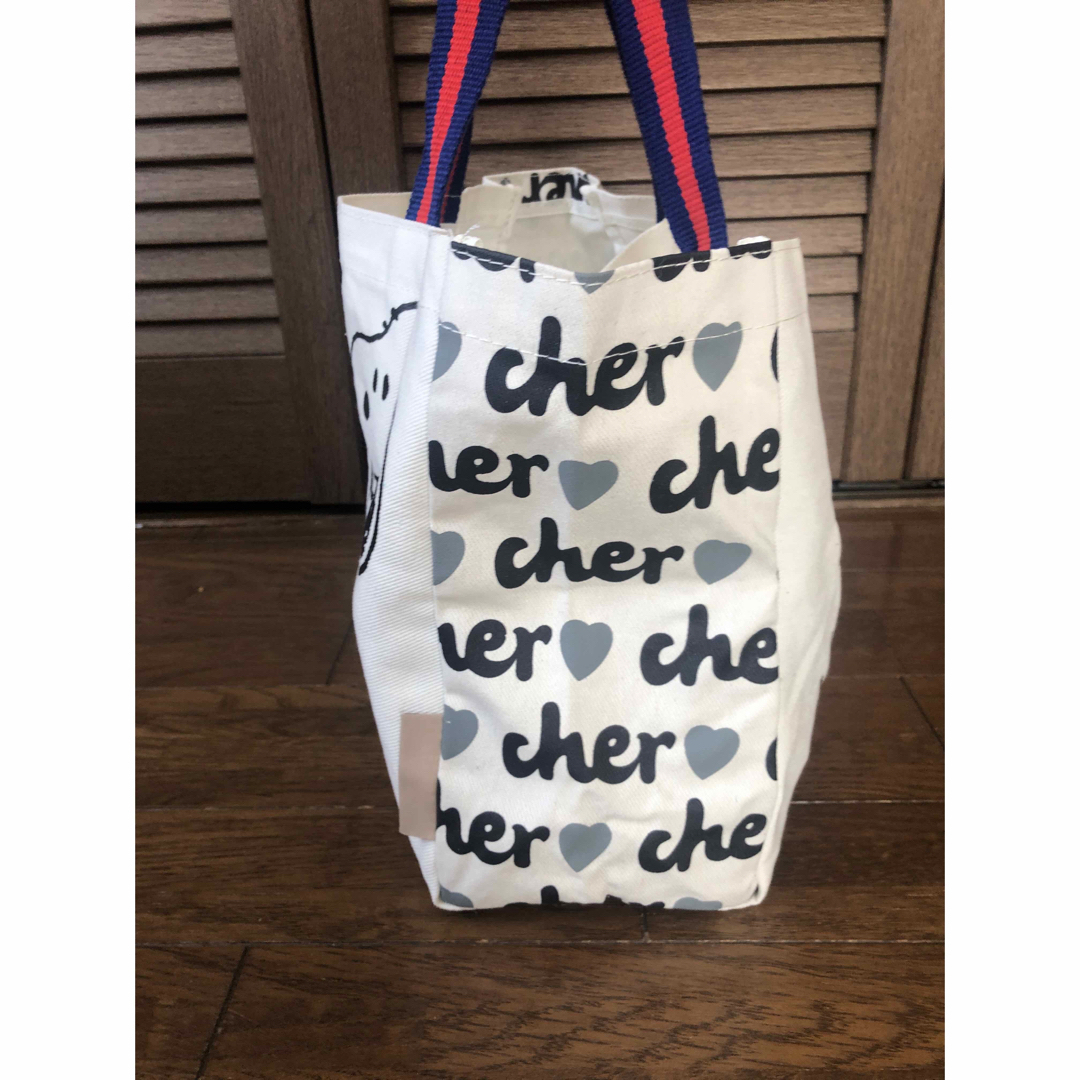 Cher(シェル)の未使用、自宅保管! 雑誌付録cherトートバッグ エンタメ/ホビーのおもちゃ/ぬいぐるみ(キャラクターグッズ)の商品写真