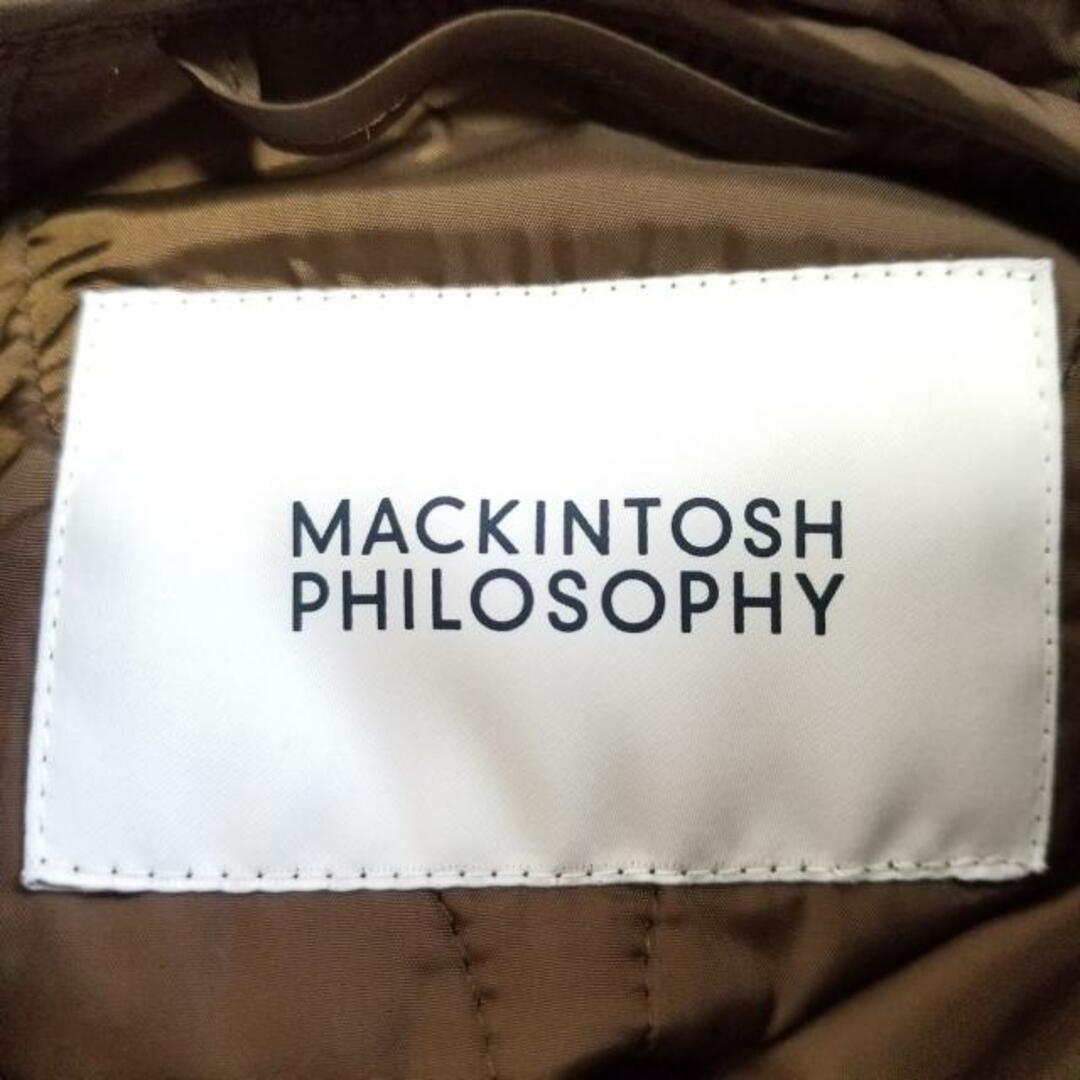 MACKINTOSH PHILOSOPHY(マッキントッシュフィロソフィー)のMACKINTOSH PHILOSOPHY(マッキントッシュフィロソフィー) コート サイズ34 M レディース - 黒 長袖/キルティング/秋/冬 レディースのジャケット/アウター(その他)の商品写真