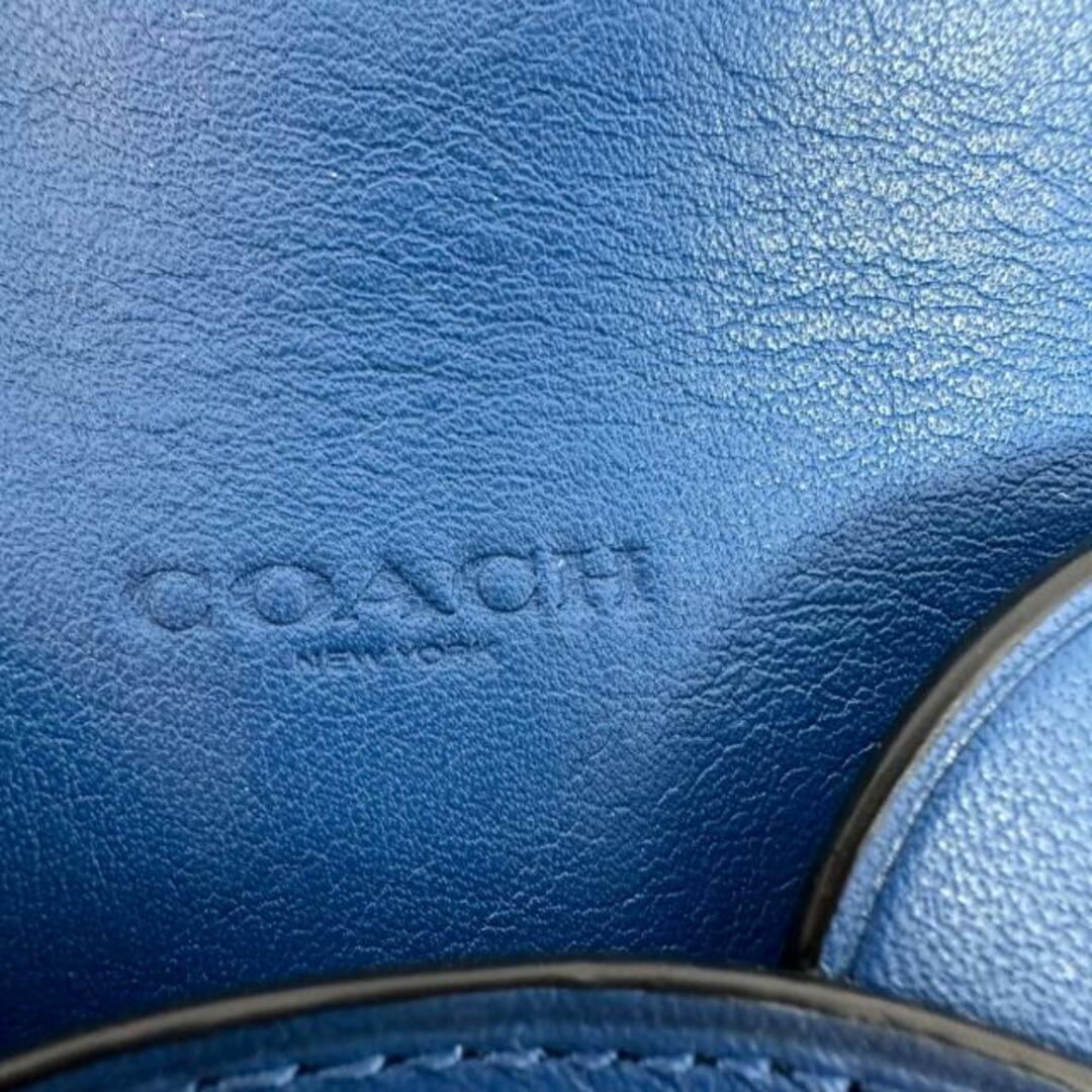 COACH(コーチ)のCOACH(コーチ) 名刺入れ - ブルー×ダークグリーン×ブルーグリーン 恐竜/ノベルティ レザー レディースのファッション小物(名刺入れ/定期入れ)の商品写真